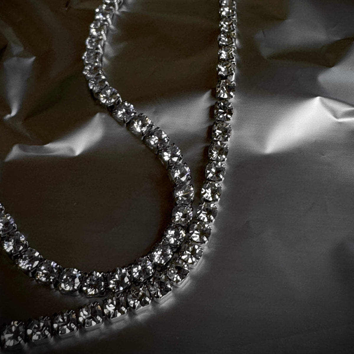 Diana, zirconia riviera choker in stainless steel – view 6 – Fïve Paris